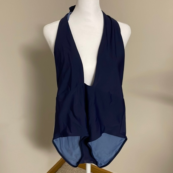 Aerie Navy Swimsuit - Picture 1 of 3